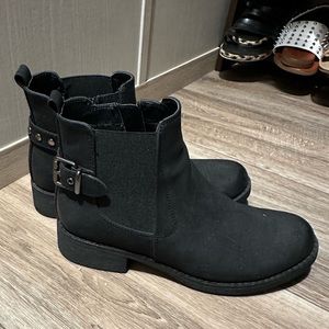Black booties size 9